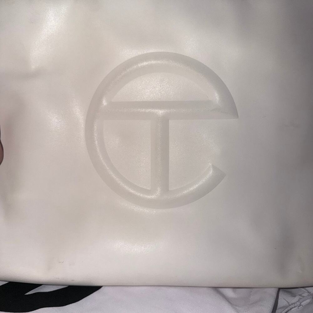 Telfar White Tote Bag